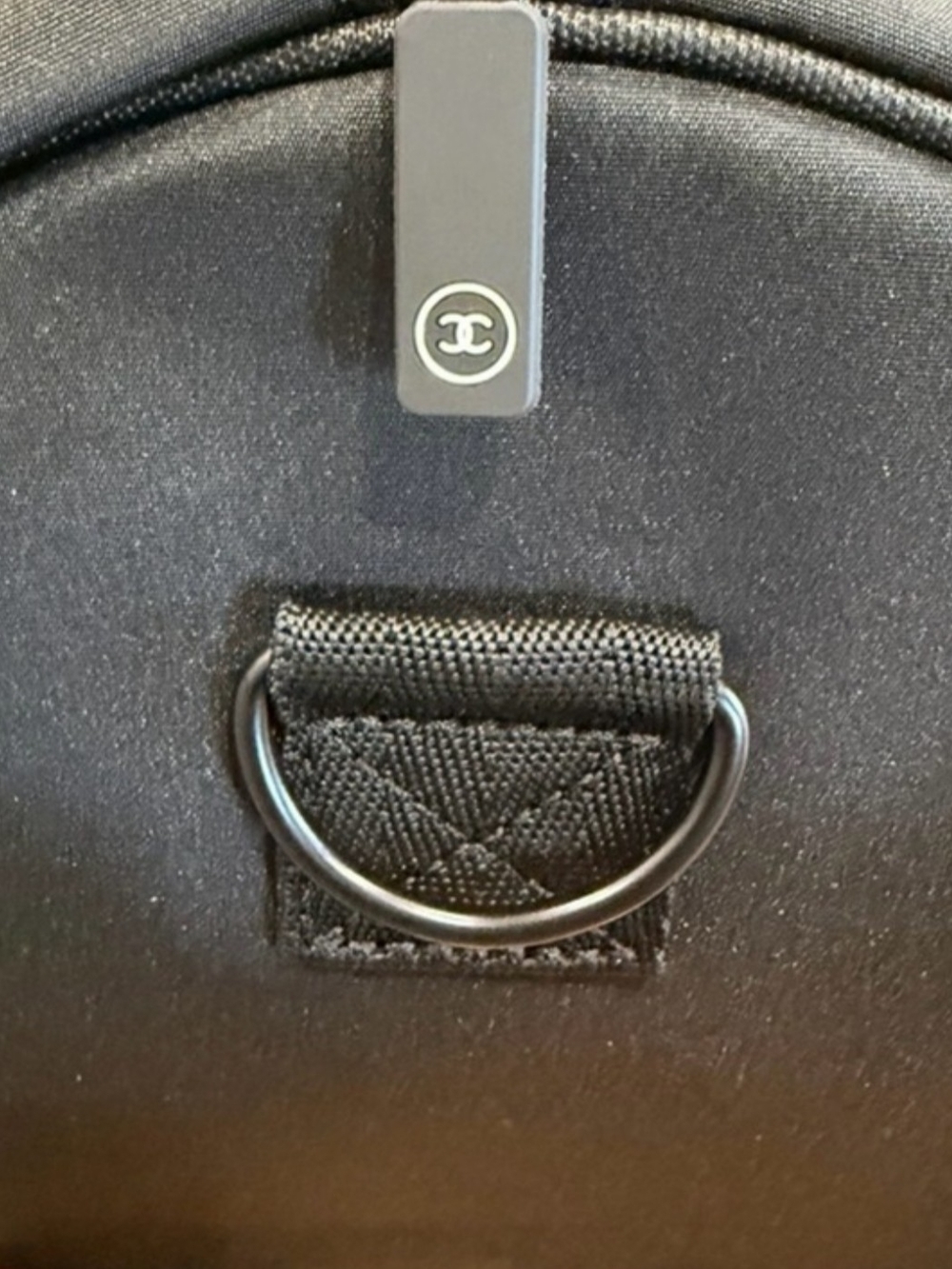 CHANEL GWP Black Duffel Bag with White CC Logo - Picture 6 of 11